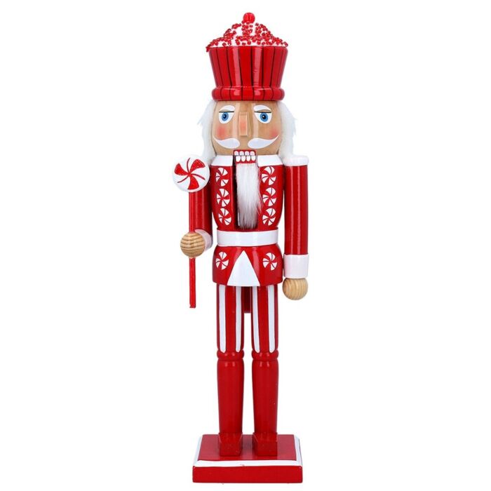 Gisela Graham Red/White Nutcracker Decoration
